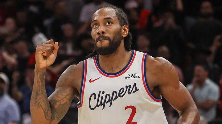Feb 11, 2026; Houston, Texas, USA; Los Angeles Clippers forward Kawhi Leonard (2) reacts to his winning basket against the Houston Rockets in the fourth quarter at Toyota Center. Mandatory Credit: Thomas Shea-Imagn Images