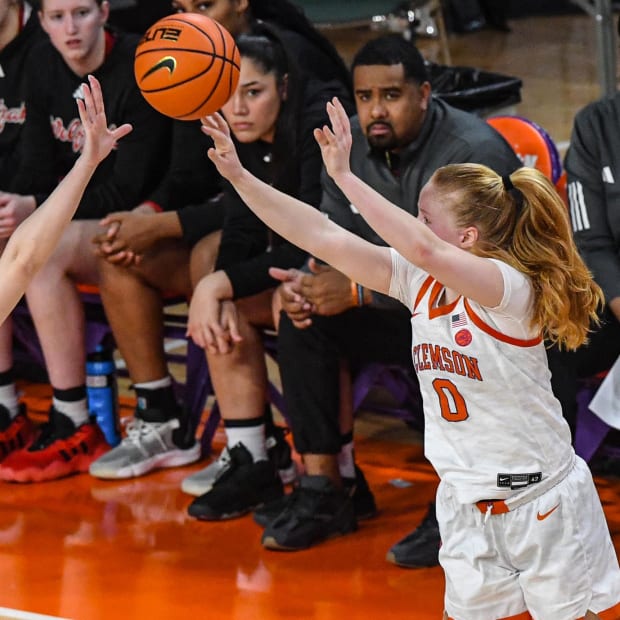 Clemson guard Mackenzie Kramer during the 2023-24 season