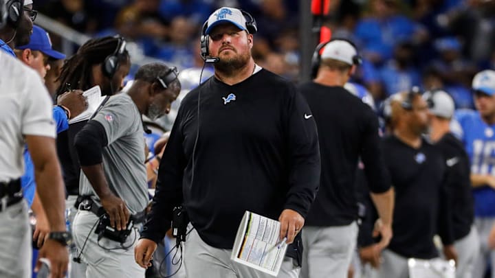 Detroit Lions offensive line coach Hank Fraley. Detroit Lions offensive line coach Hank Fraley.