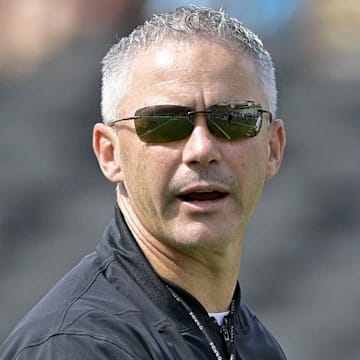 Sep 6, 2025; Tallahassee, Florida, USA; Florida State Seminoles head coach Mike Norvell before the game against the East Texas A&M Lions at Doak S. Campbell Stadium. Mandatory Credit: Melina Myers-Imagn Images