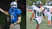 Left: Holmdel QB Jack Cannon / Right: Livingston RB Abel Paul