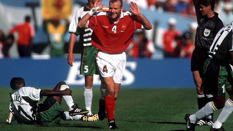 1998 World Cup match between Denmark and South Africa.