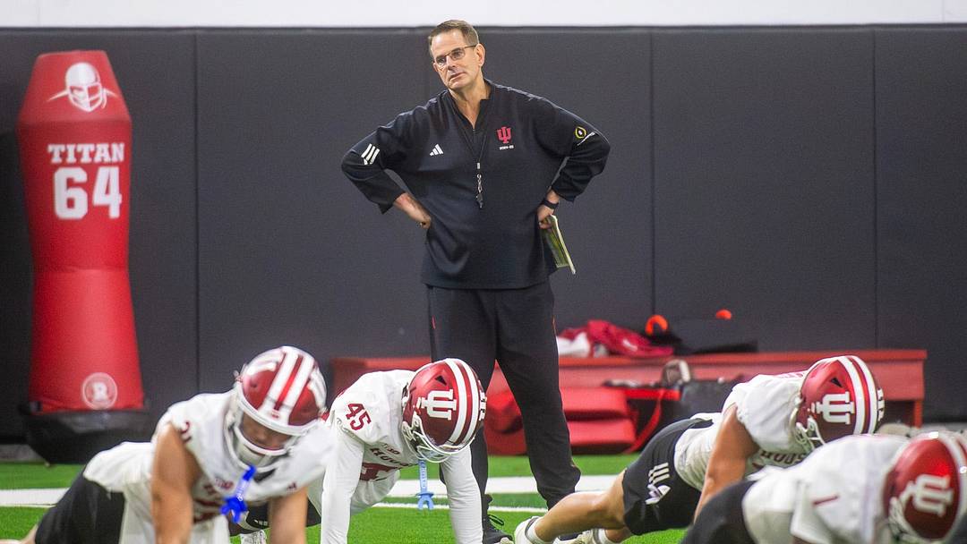 Indiana Head Coach Curt Cignetti during Indiana University spring football practice on Thursday, March 26, 2026. Indiana Head Coach Curt Cignetti during Indiana University spring football practice on Thursday, March 26, 2026.