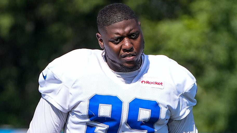 Detroit Lions defensive tackle Brodric Martin (99) practices during training camp at Meijer Performance Center in Allen Park on Thursday, July 24, 2025. | Junfu Han / USA TODAY NETWORK via Imagn Images