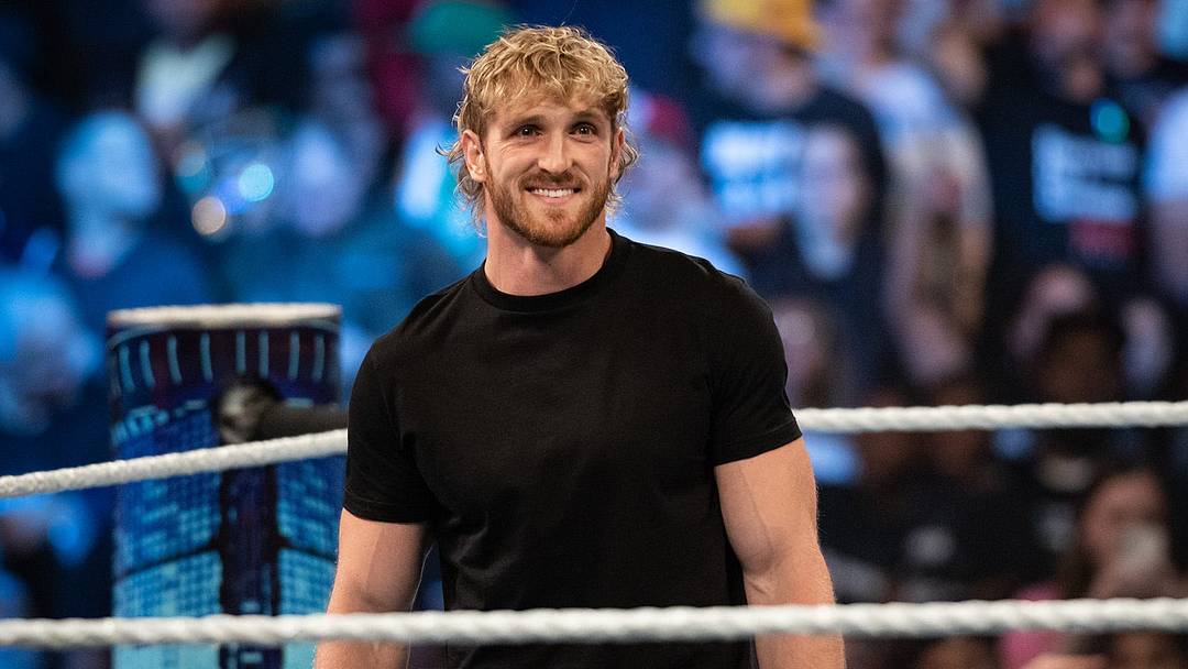 WORCESTER - YouTube star turned WWE wrestler Logan Paul gazes at the crowd during 