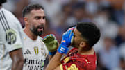 Carvajal a asséné un coup de tête à Rulli contre l'OM.