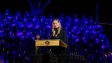 Actress Brie Larson Narrates the Candlelight Ceremony and Processional at Disneyland Park