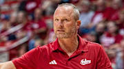 Indiana basketball coach Darian DeVries directs his team during the Cream and Crimson scrimmage at Simon Skjodt Assembly Hall on Friday, Oct. 3, 2025.