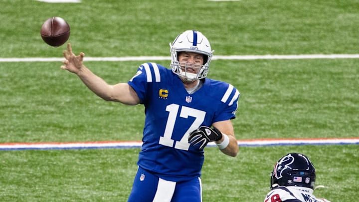 Rivers last played with the Colts in 2020. Rivers last played with the Colts in 2020.