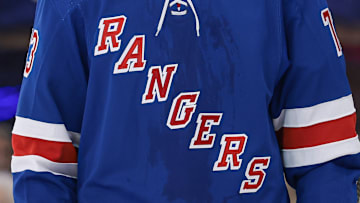 New York Rangers home jersey.