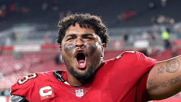 Tampa Bay Buccaneers star Tristan Wirfs scored his first career touchdown in Week 13 against the Cardinals.