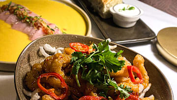 Kung Pao Calamari at Corazon by Baires
