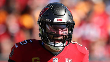 Tampa Bay Buccaneers QB Baker Mayfield had a crystal clear message for his team after the NFC South race tightened in Week 13. (Mandatory Credit: Nathan Ray Seebeck-Imagn Images)