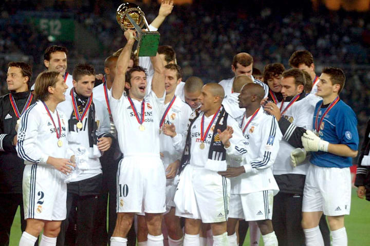 Real Madrid 2002 Intercontinental Cup champions. 