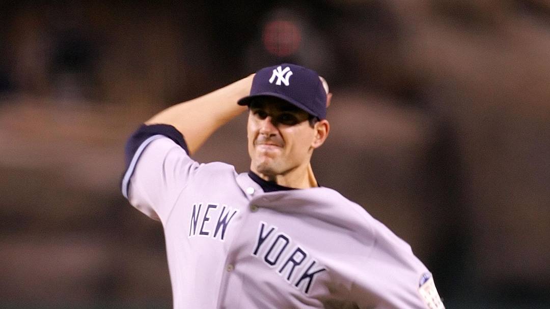 September 8, 2008; Anaheim CA, USA; New York Yankees starting pitcher Carl Pavano (45) pitches in the third inning against the Los Angeles Angels at Angel Stadium of Anaheim. Mandatory Credit: Gary A. Vasquez-Imagn Images September 8, 2008; Anaheim CA, USA; New York Yankees starting pitcher Carl Pavano (45) pitches in the third inning against the Los Angeles Angels at Angel Stadium of Anaheim. Mandatory Credit: Gary A. Vasquez-Imagn Images