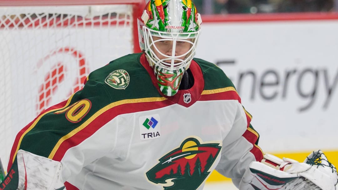Minnesota Wild goaltender Jesper Wallstedt is reportedly on the trade block, but it makes more sense than it might initially seem. (Mandatory Credit: Matt Blewett-Imagn Images)