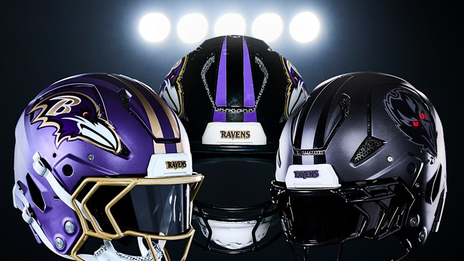Ravens helmets.