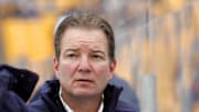 Dec 31, 2010; Pittsburgh, PA, USA; Pittsburgh Penguins general manager Ray Shero in attendance during practice the day before the 2011 Winter Classic against the Washington Capitals at Heinz Field. 