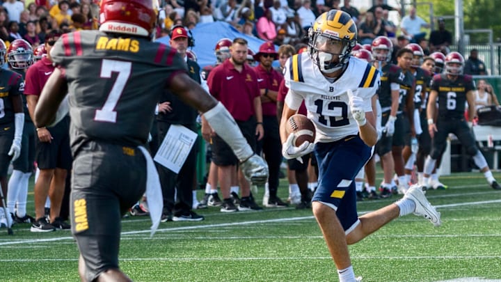 Bellevue's Bryce Smith is a game-breaker in Bellevue's Wing-T offense. Bellevue's Bryce Smith is a game-breaker in Bellevue's Wing-T offense.