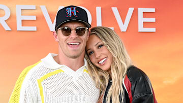 Braxton Berrios and Alix Earle during Coachella 2025