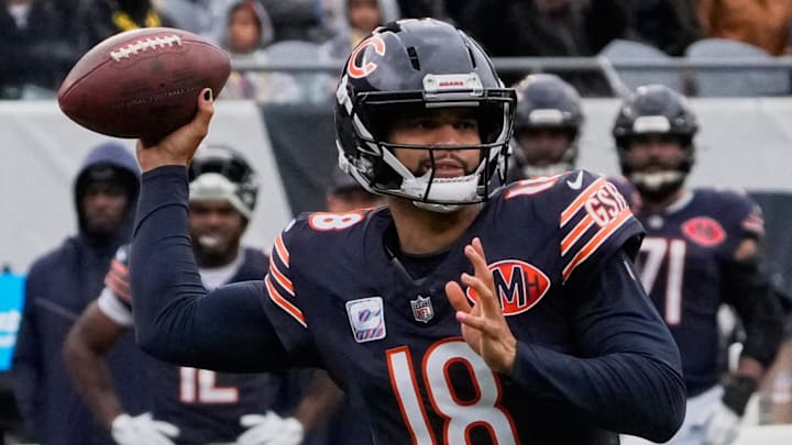 Bears QB Caleb Williams faces the Baltimore Ravens in Week 8. Bears QB Caleb Williams faces the Baltimore Ravens in Week 8.