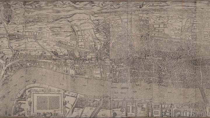Civitas Londinium, the oldest complete map of London.
