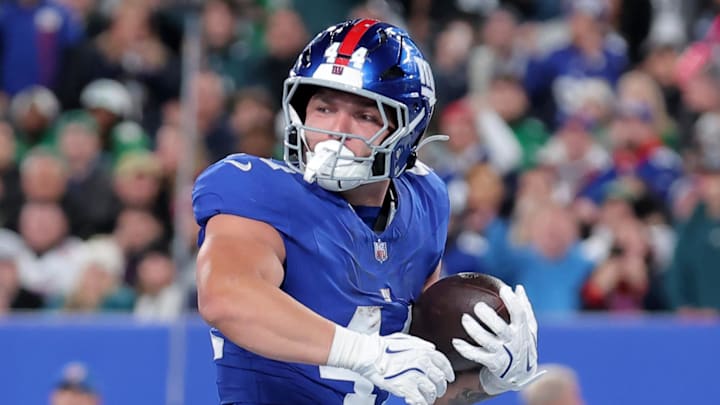 Giants RB Cam Skattebo has a plus matchup against the Philadelphia Eagles in Week 8.