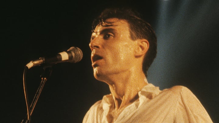 David Byrne of the Talking Heads performs