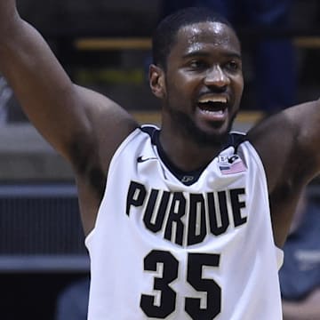Purdue Boilermakers guard Rapheal Davis (35) celebrates