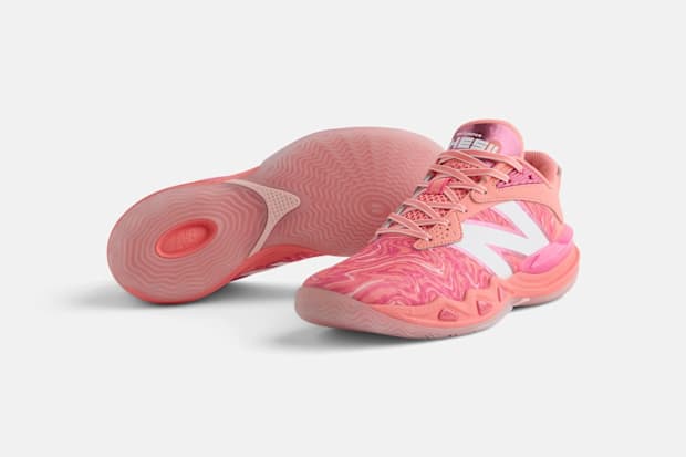 Red -White New Balance Sneakers.