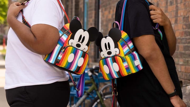 The Pride Mickey Loungefly Mini Backpack is Back at FUN.com! Image Credit to Fun. 
