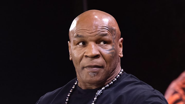 Mike Tyson vs Jake Paul press conference during Fanatics Fest in New York City on August 19, 2024. Mike Tyson vs Jake Paul press conference during Fanatics Fest in New York City on August 19, 2024.
