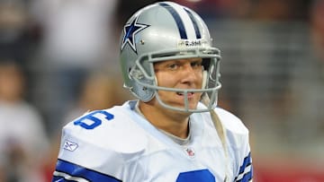 Oct. 12, 2008; Glendale, AZ, USA; Dallas Cowboys kicker Nick Folk against the Arizona Cardinals at University of Phoenix Stadium. Arizona defeated Dallas 30-24 in overtime. Mandatory Credit: Mark J. Rebilas-Imagn Images