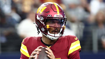 Washington Commanders quarterback Jayden Daniels