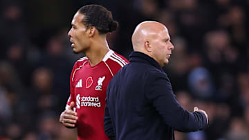 Virgil van Dijk (left) and Arne Slot have not always seen eye-to-eye.