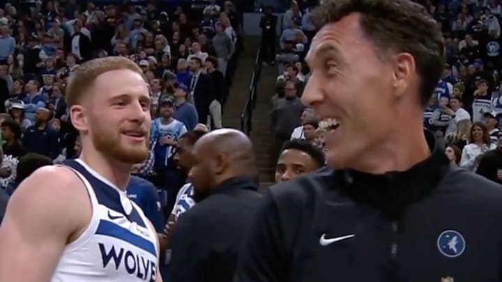 Donte DiVincenzo and Pablo Prigioi share a laugh about their ejections. Donte DiVincenzo and Pablo Prigioi share a laugh about their ejections.