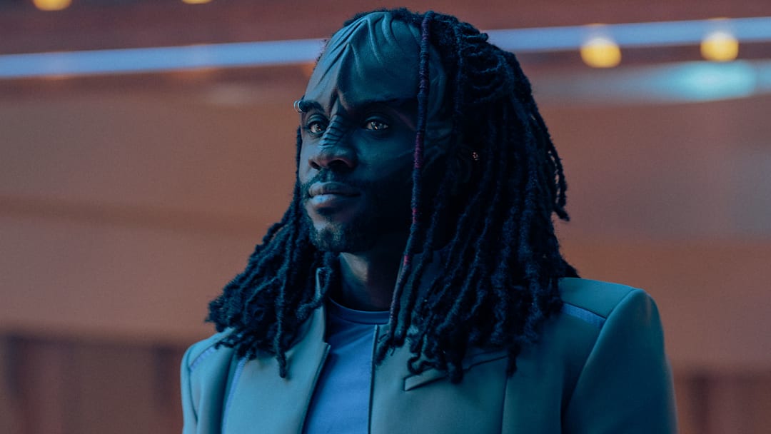 Karim Diané as Jay-Den in season 1, episode 8, of Star Trek: Starfleet Academy streaming on Paramount+. Photo Credit: John Medland/Paramount+