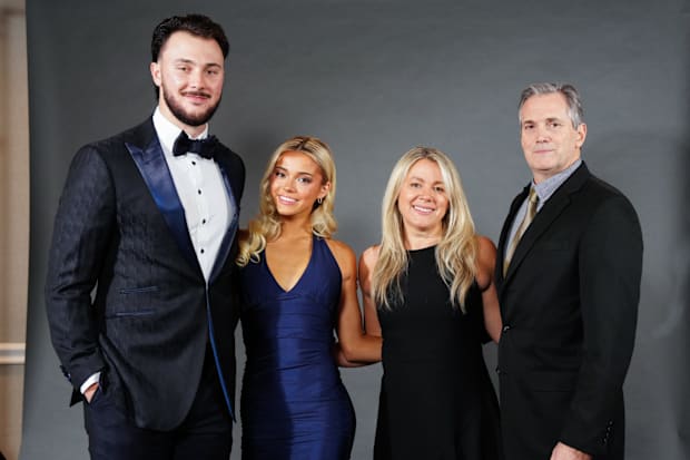 Paul Skenes, Olivia Dunne and Dunne’s parents