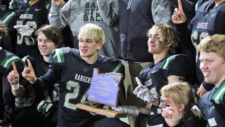 The Estacada Rangers won the 4A Oregon football state championship in 2022.