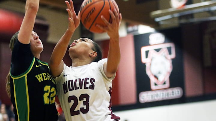 Kendall Dawkins and Tualatin take on Willamette in an Oregon 6A girls basketball state semifinal.