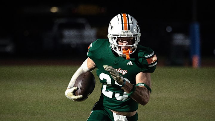 Mosley plays Arnold at Tommy Oliver Stadium in Panama City, Fla., Oct. 18, 2024. Mosley won the game 56-13. (Tyler Orsburn/News Herald)