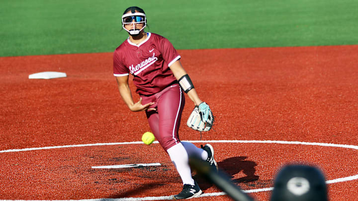 Sherwood freshman Presley Sarono-Ramos has quickly established herself as a dual-threat player for the Bowmen, posting an 0.99 ERA and striking out 100 in 56⅔ innings and batting .473 with five home runs.