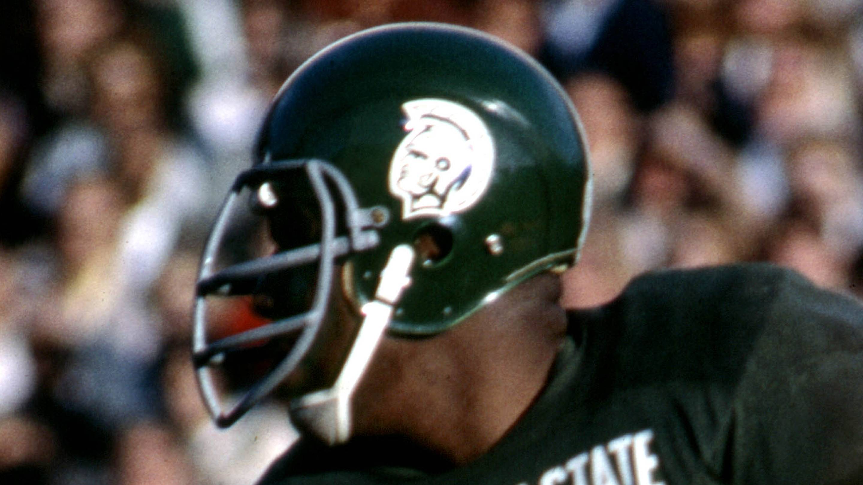 Unknown date 1966, East Lansing, MI, USA; FILE PHOTO; Michigan State defensive end Bubba Smith (95) in action during the 1966 season.