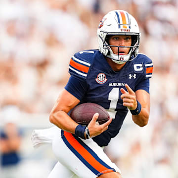 Auburn Tigers quarterback Payton Thorne threw four interceptions in a 21-14 loss to Cal.