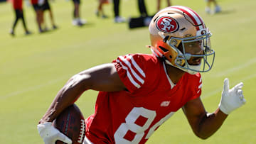 San Francisco 49ers wide receiver Russell Gage Jr.