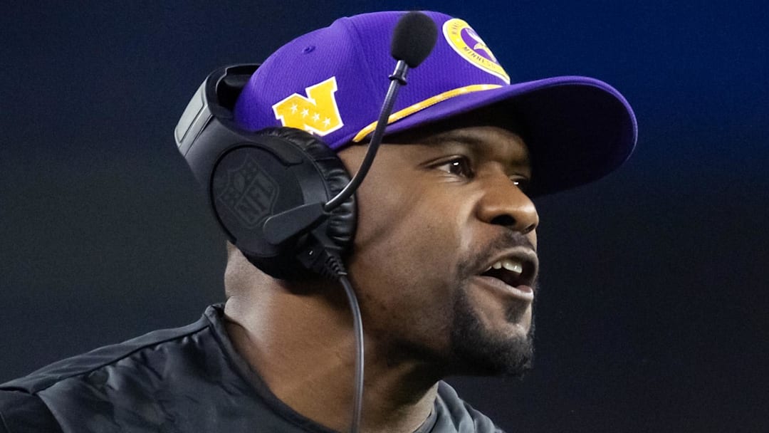 Minnesota Vikings defensive coordinator Brian Flores