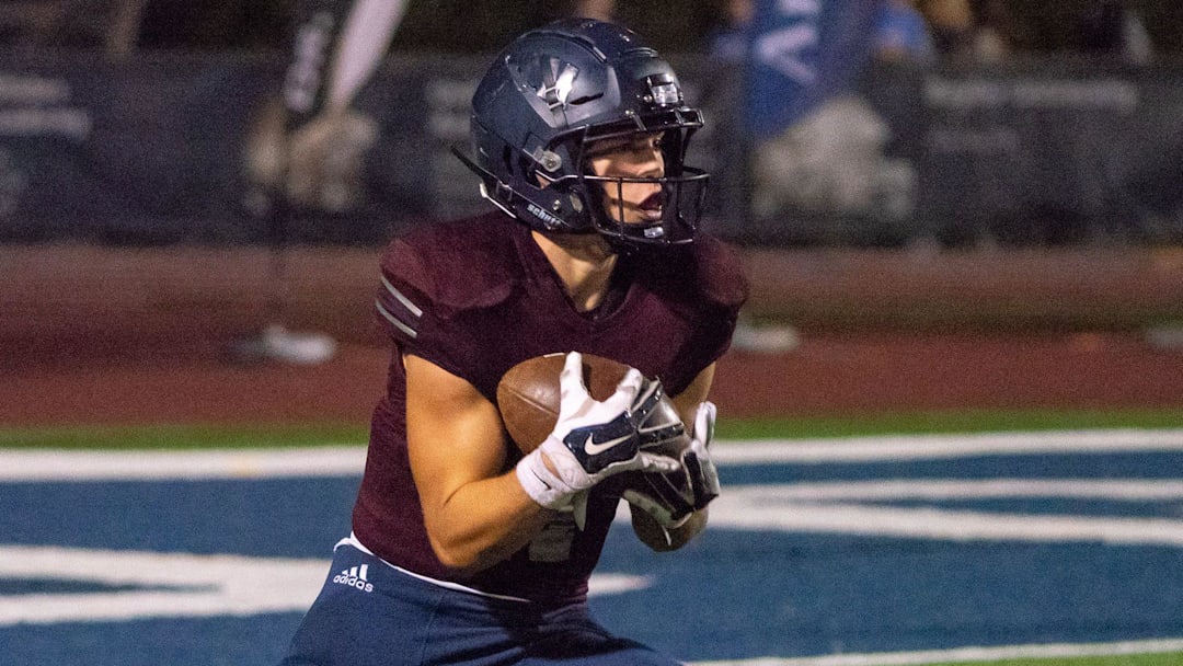 St. Thomas More's Dalen Cambre catches the kick and heads down the field as the Cougars take on the Carencro Bears for STM's Homecoming game on Friday Oct. 26, 2018.

Dsc02681
