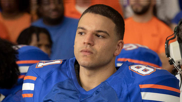 FX’s American Sports Story: Aaron Hernandez -- "Consequences, with Extreme Prejudice" -- Episode 2 (Airs Tuesday, September 17) Pictured: Josh Rivera as Aaron Hernandez. CR: Eric Liebowitz/FX