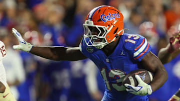 Florida running back Jadan Baugh is the Gators' first 1,000-yard rusher since 2015.