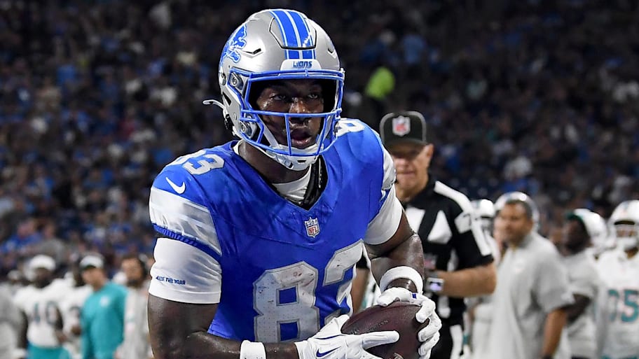 Detroit Lions wide receiver Jackson Meeks (83). | Eamon Horwedel-Imagn Images